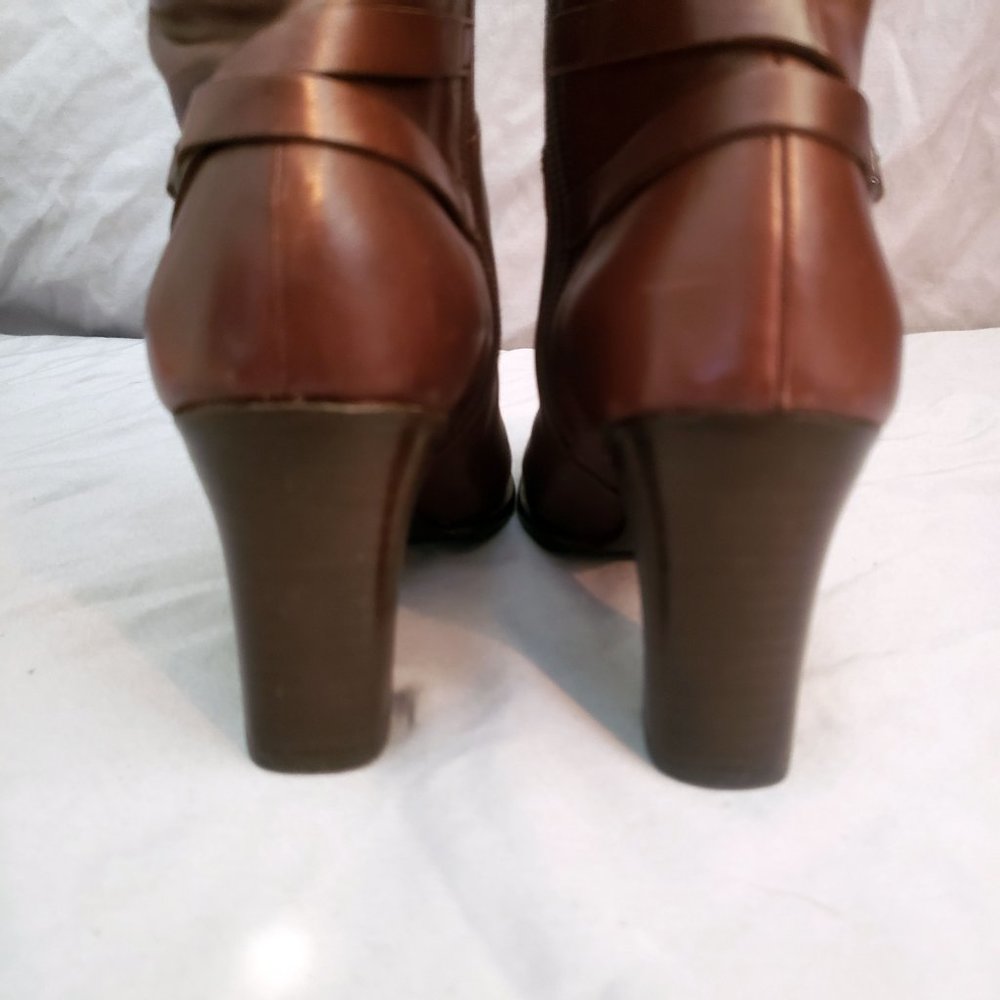 Cerruti 1881 Shapes Women's Size 5 Leather 3" Heel Side Zip Shoes Boots - Picture 7 of 14